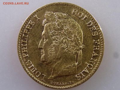 Франция 40 франков 1837 Au900 12,9g до 29.06.15 22:00 МСК - DSC08807.JPG