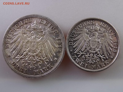 Германия 2 марки 1913, 3 марки 1914 до 29.06.15 22:00 МСК - DSC08720.JPG