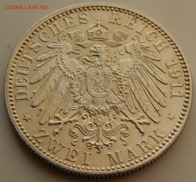 Германия 2 марки 1911 Бавария, до 30.06.15 в 22:00 МСК - 4194
