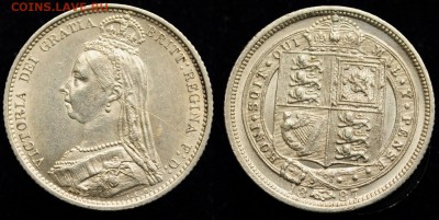 Несколько иностранных монет на предпродажную оценку - 6пенсов1887_1
