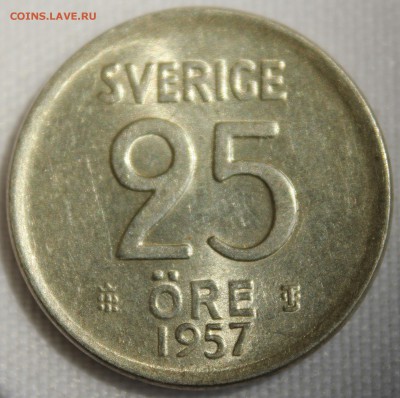 С 1 руб. ШВЕЦИЯ  25 эре 1957г. В БЛЕСКЕ до 30.06.15г.в 22-00 - IMG_6134.JPG