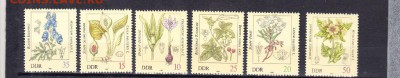 марки ГДР цветы 1982 - 6