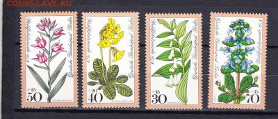 марки Берлин цветы 1978 - 9