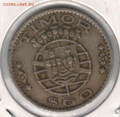 Порт.Тимор 60 сентаво 1958 до 29.06.15 в 22.00мск (Б172) - 4-т1