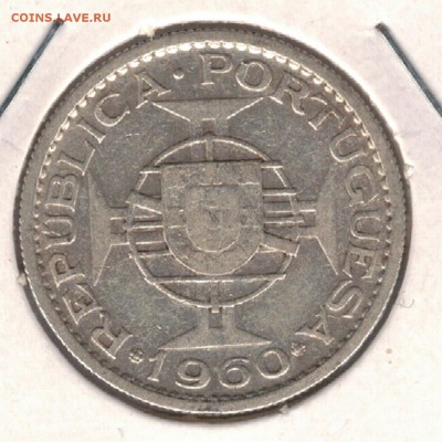 Ag Порт.Мозамбик 10 эскудо 1960 до 29.06 в 22.00ч (Б220) - 5-моз10э60