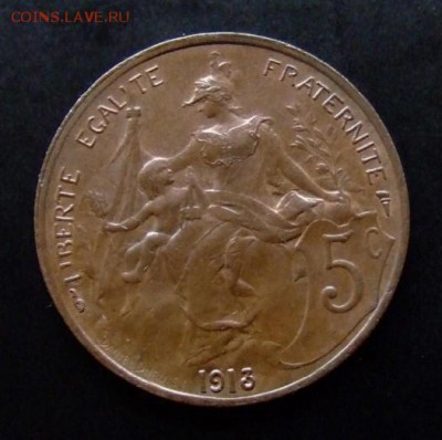 4 - Франция 5 сантимов (1913) Р
