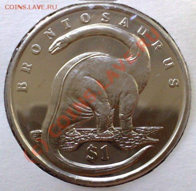 Сьерра-Леоне 1 доллар 2005 Бронтозавр 22.07 21.00 - Бронтозавр-1