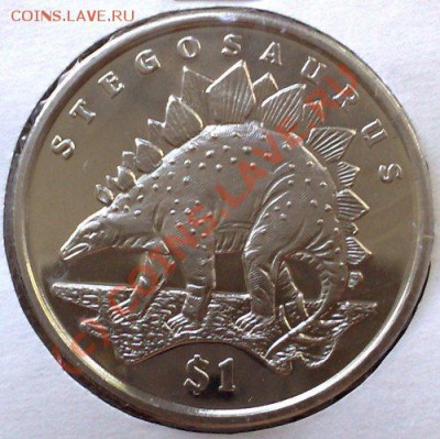 Сьерра-Леоне 1 доллар 2005 Стегозавр 22.07 21.00 - Стегозавр-1