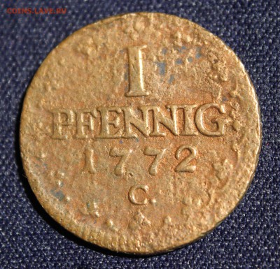 С 1 руб. САКСОНИЯ 1 пфенниг 1772г.  до 2.07.15г. в 22-00 - IMG_6273.JPG