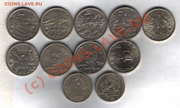Юбилейка 2000-2001 2рубля+1рубль - Юбилейка 2р-1р