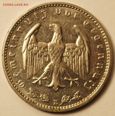 Германия. 1 Рейхсмарка 1933 E до 02.07.2015 в 22:0 - 1Рейсмарка_1933_2.JPG