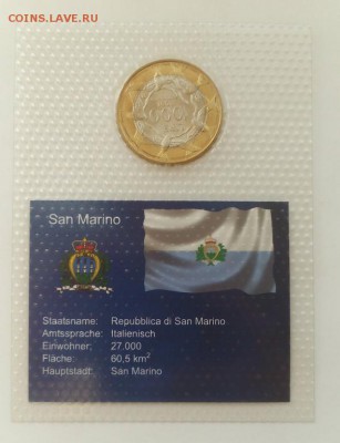САН-МАРИНО 1000 лир 2001 БИМЕТАЛЛ UNC 28.06 22:00 - 5469579549