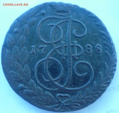 5 копеек 1788г передатировка - жз2