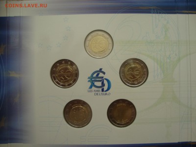 набор 10 лет евро 2009, официальный набор Сан Марино 2008 - набор 10 лет евро (3).JPG