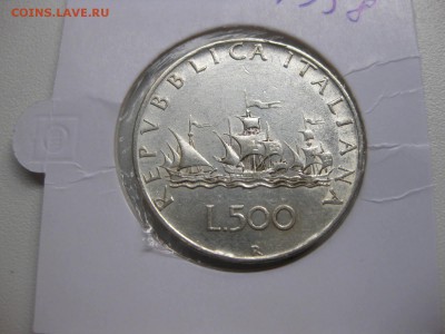 ИТАЛИЯ,500 лир 1958(Корабли Колумба)!до 30.06.2015 - IMG_5951.JPG