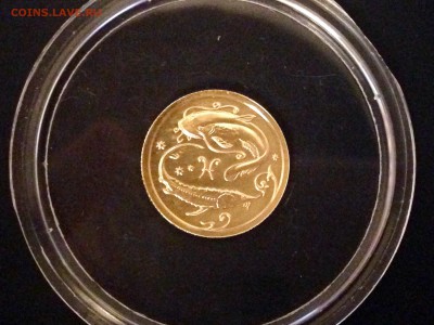 25 рублей 2005 года. Рыбы. Золото. Оценка - image