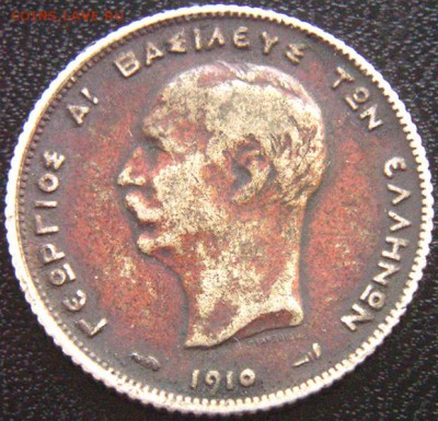 Греция_серебряная драхма 1910 "Богиня Тетис"_до 29.06_22.04м - 10088