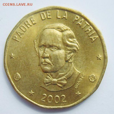 1 песо Доминиканская р-ка 2002г UNC до 01.07.15г - S8302127_новый размер_exposure.JPG