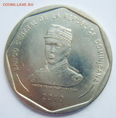 10 песо Доминиканская рес-ка 2010г UNC- до 01.07.15г - S8302129_новый размер_exposure.JPG