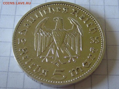 Германия 5 марок 1935 до 5.07.2014 22-00мск - 5.