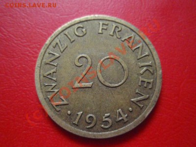 Саарленд 20 франков 1954 до 22.07 в 21.00 М - P7193518.JPG