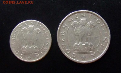 4 - Индия (набор - 0,25 и 0,5 рупии) (2 шт.) А