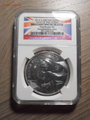 2 фунта 2014 года, Год лошади, NGC, BU, до 06.07.2015 в 22-0 - P1010300.JPG