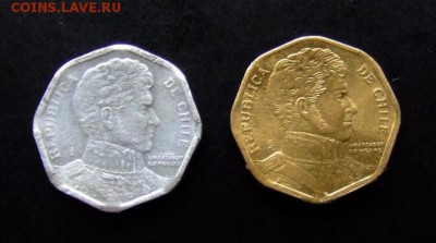 4 - Чили (набор - 1 и 5 песо) (2 шт.) А
