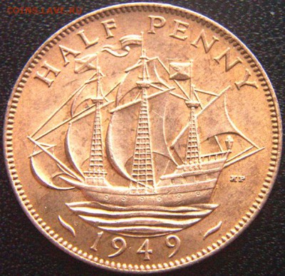Британия_полпенни 1949. Отличное качество; до 30.06_22.18мск - 9460