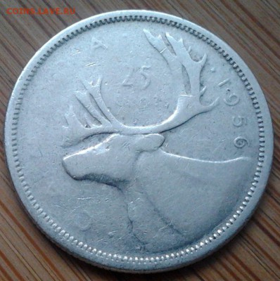 Канада 25 центов 1956, до 06.07.15 в 22:00 МСК - 201