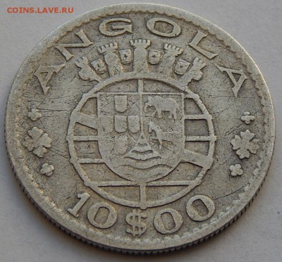 Португальская Ангола 10 эскудо 1955, до 06.07.15 в 22:00 МСК - 4681