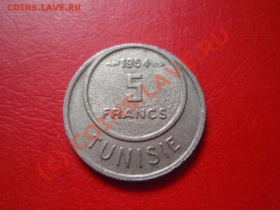 Тунис 5 франков 1954 до 22.07 в 21.00 М - P7193610.JPG