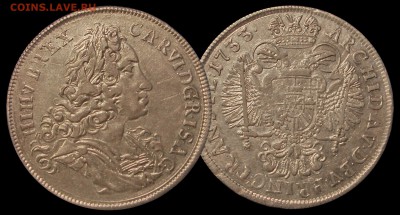 2 талера, Австрия 1733 - 1733.JPG