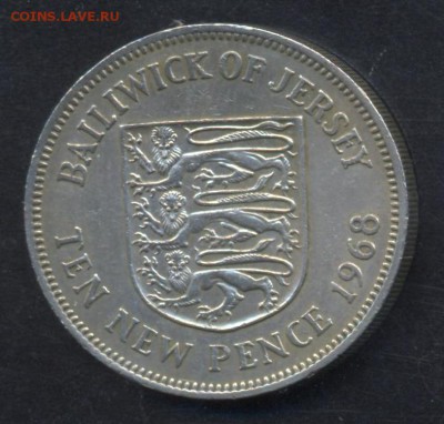 Джерси 10 пенсов 1968 г.    3.07.15 г. 22 -00 МСК. - Джерси 10