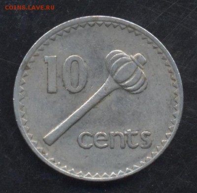 Фиджи 10 центов 1973 г.   3.07.15 г. 22 -00 МСК. - Фиджи 10