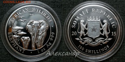 Зарубежное инвестиционное серебро - Elephant_2015_1