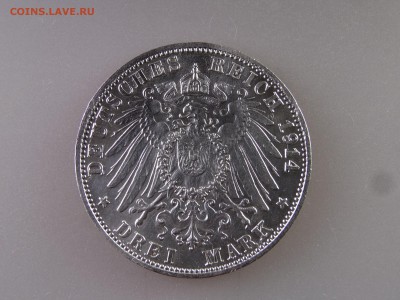 Германия Баден 3 марки 1914 до 06.07 22:00 МСК - DSC09956