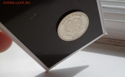 1 рубль 2009 ММД верхний лист касается канта, что за штамп? - P1080054.JPG