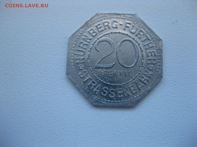 НЮРНБЕРГ,20 пфеннигов 1921г(BRATWURSTGLOCKI)!до 6.07.2015 - IMG_4952.JPG