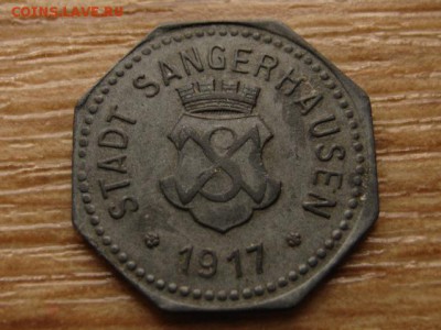 нотгельд Sangerhausen 10 пф. 1917 Герб до 06.07.15 в 21.00 М - IMG_5876