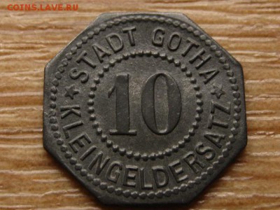 нотгельд Gotha  10 пф. 1917+ Святой до 06.07.15 в 21.00 М - IMG_5883