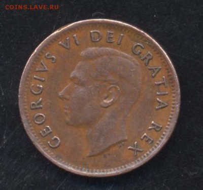 Канада 1 цент 1952 г.  6.07.15 г. 22 -00 МСК. - Канада