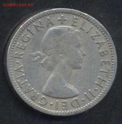 Великобритания 2 шиллинга 1956 г.  6.07.15 г. 22 -00 МСК. - Британия 56 1