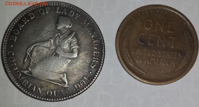 25 центов 1893 +1 цент 1909 Штаты - опносапрвс 002