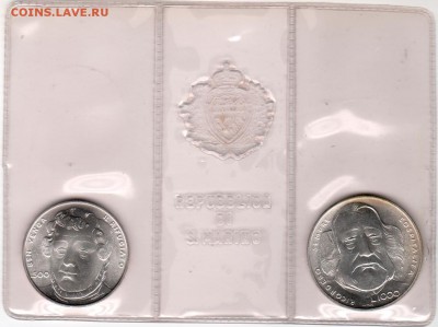 500 и 1000 лир Сан-Марино 1982 Гарибальди - гари 001ф