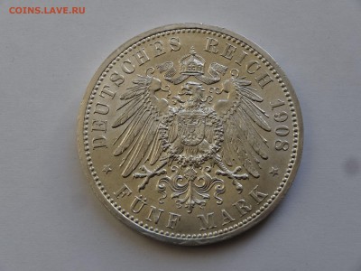 Германия Саксен-Веймар-Эйзинах 5 марок 1908, 06.07 22:00 МСК - DSC00034