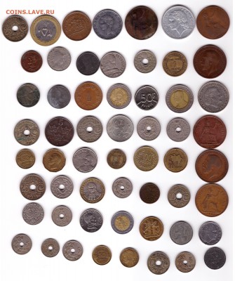 Лот иностранных монет №4 до 10. 07 до 22-00 - 010