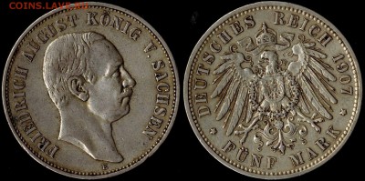 5 марок 1907г Саксония до 10.07.15г 22.00 мск есть блиц - Панорама14(1)