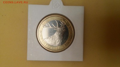 10 франков Швейцарии 2009 г. - Олень до 08.07.2015. - 2009(1)
