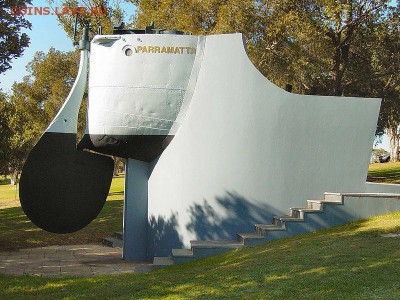 Монеты с Корабликами - HMAS_Parramatta_D-55_Stern